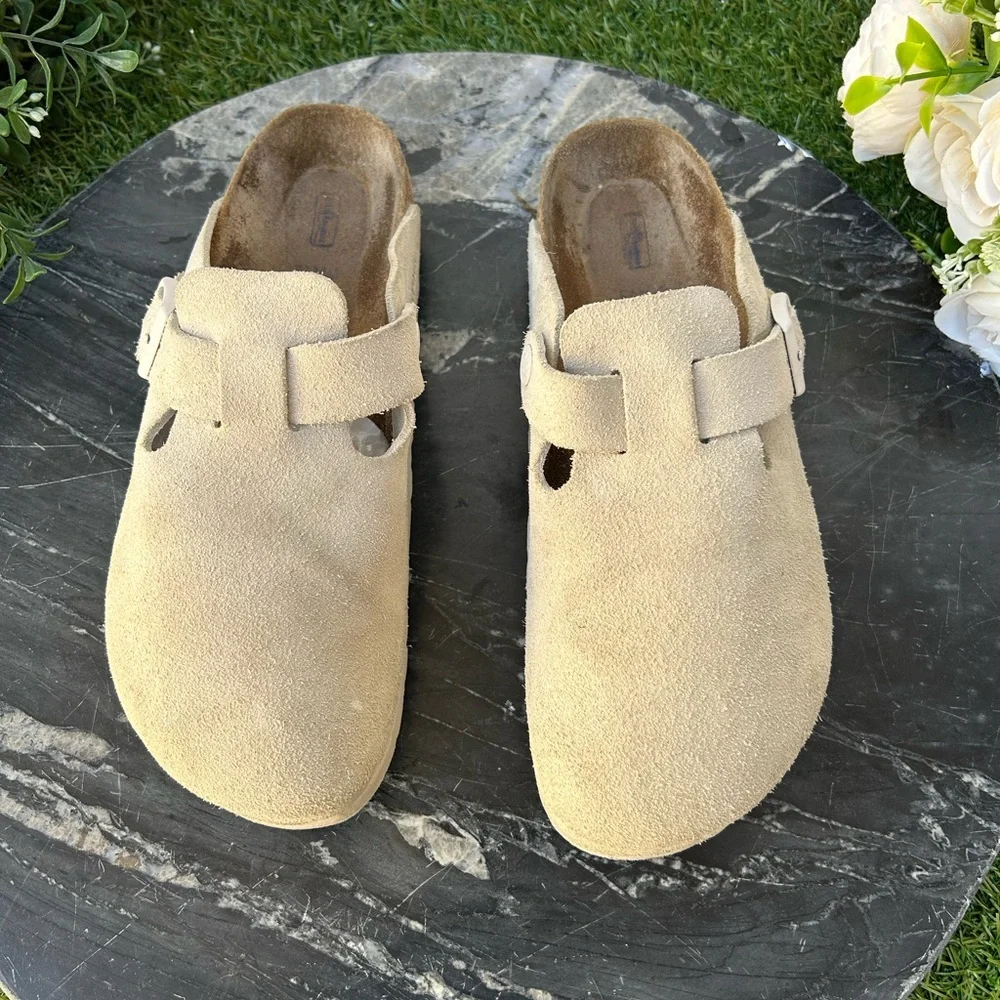 BIRKENSTOCK Boston Suede Leather 
Color: Oyster size UK 37 US 6-6.5 - Picture 7 of 16